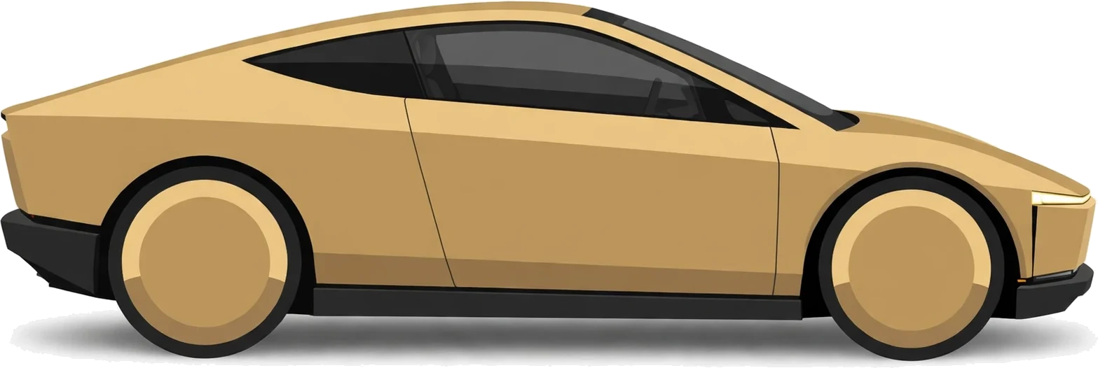 GetTesla illustration of the Cybercab in profile
