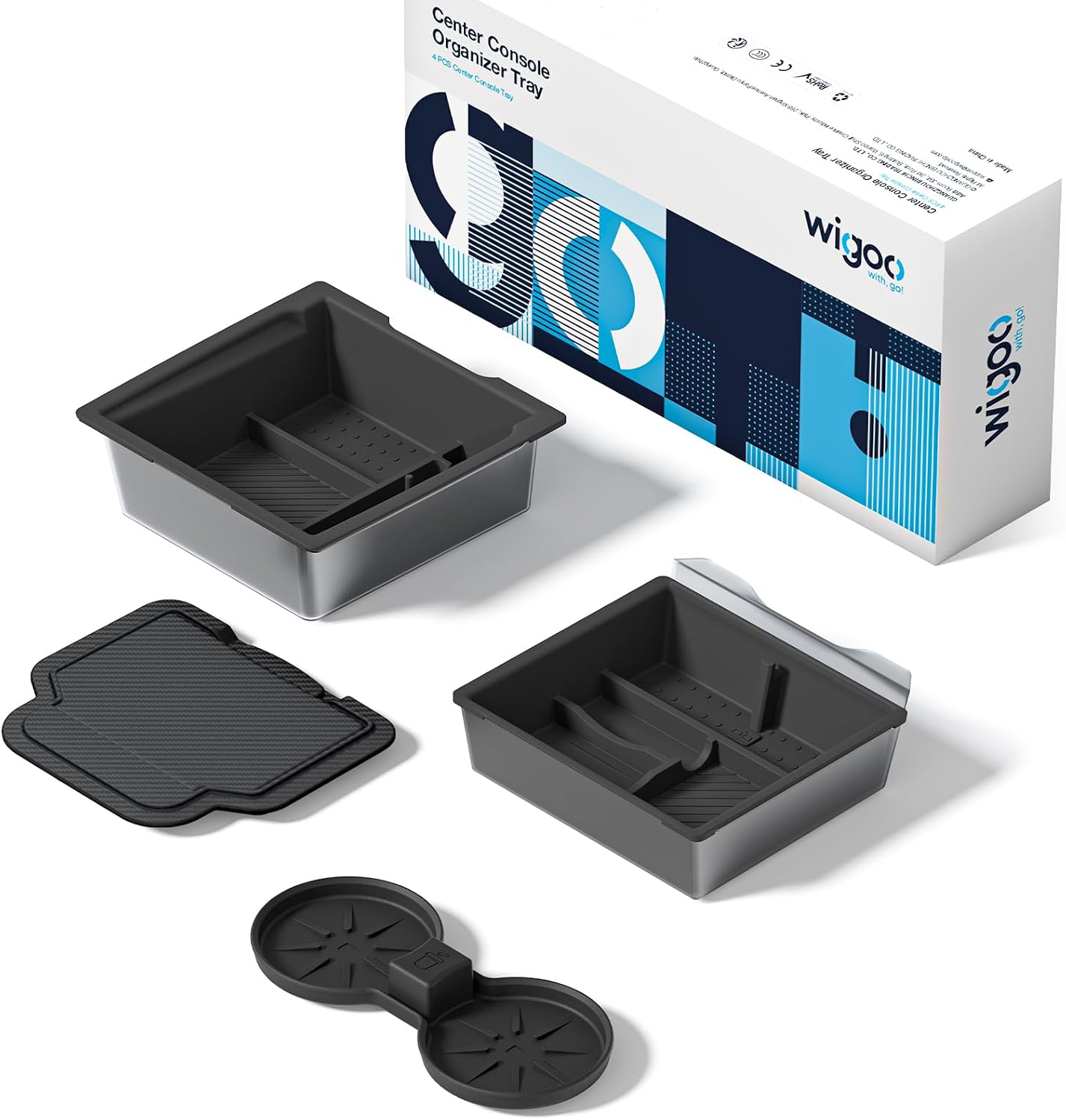2026 Tesla Model Y/3/YL Accessories Console Organizer 4PCS Black