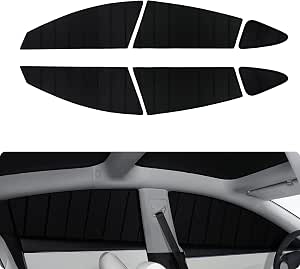 BASENOR black window shades for a Tesla Model 3
