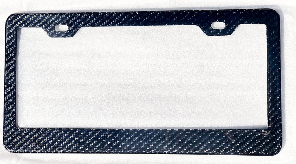 Carbon Fiber License Plate Frame