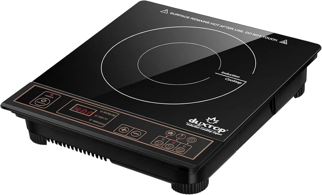 Gold-and-black Duxtop single-burner induction cooktop