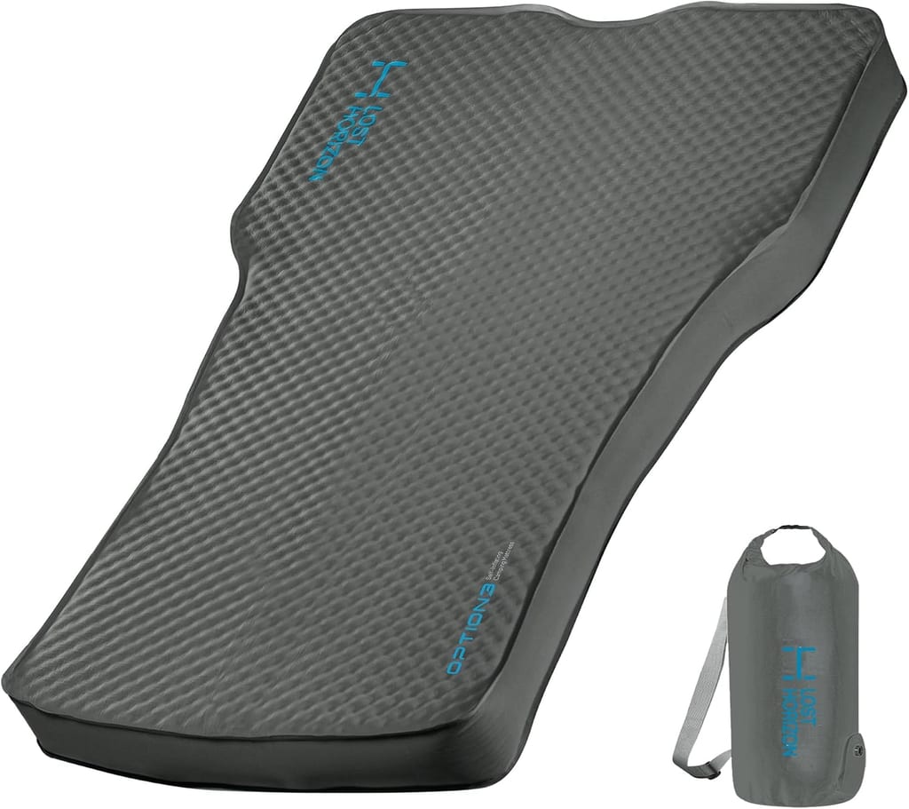 Lost Horizon grey self-inflating mattress for Tesla Model 3